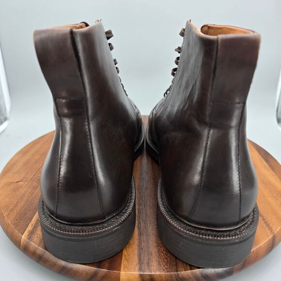 Polo Ralph Lauren Asher Boots Mens 14 M Brown Leather Cap Toe Lace Up Casual main image 7